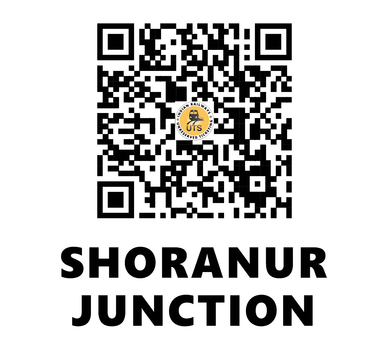 UTS QR Code for Shoranur Junction - SRR